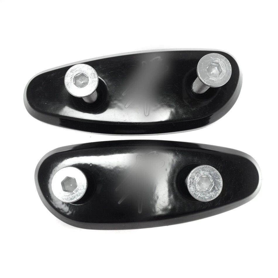 Mirror Block Off Base Plates for Suzuki GSX-R 600 750 1000 (2001–2004) Black