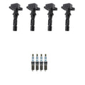 Set of 4 Ignition Coils & Spark Plugs for Mazda 3 6 CX-7 (2004–2013)