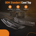Wiper Cowl Cover Set for Ford F250 F350 Super Duty (2017–2022)