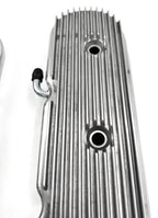 Polished Finned Valve Covers for Holley LS Chevy Engines (LS1 LS2 LS3)
