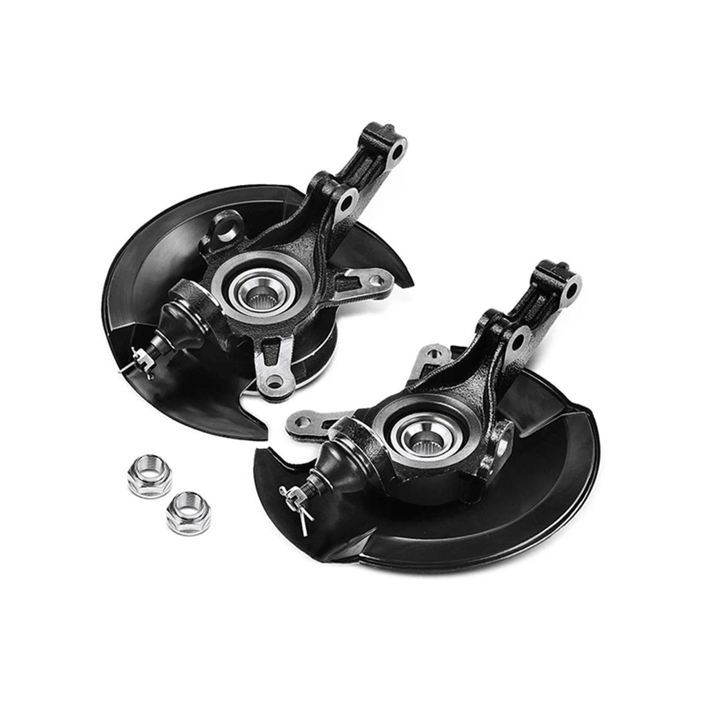 2X Front Steering Knuckle & Wheel Hub Bearing Assembly for Honda Civic (2001–2002)