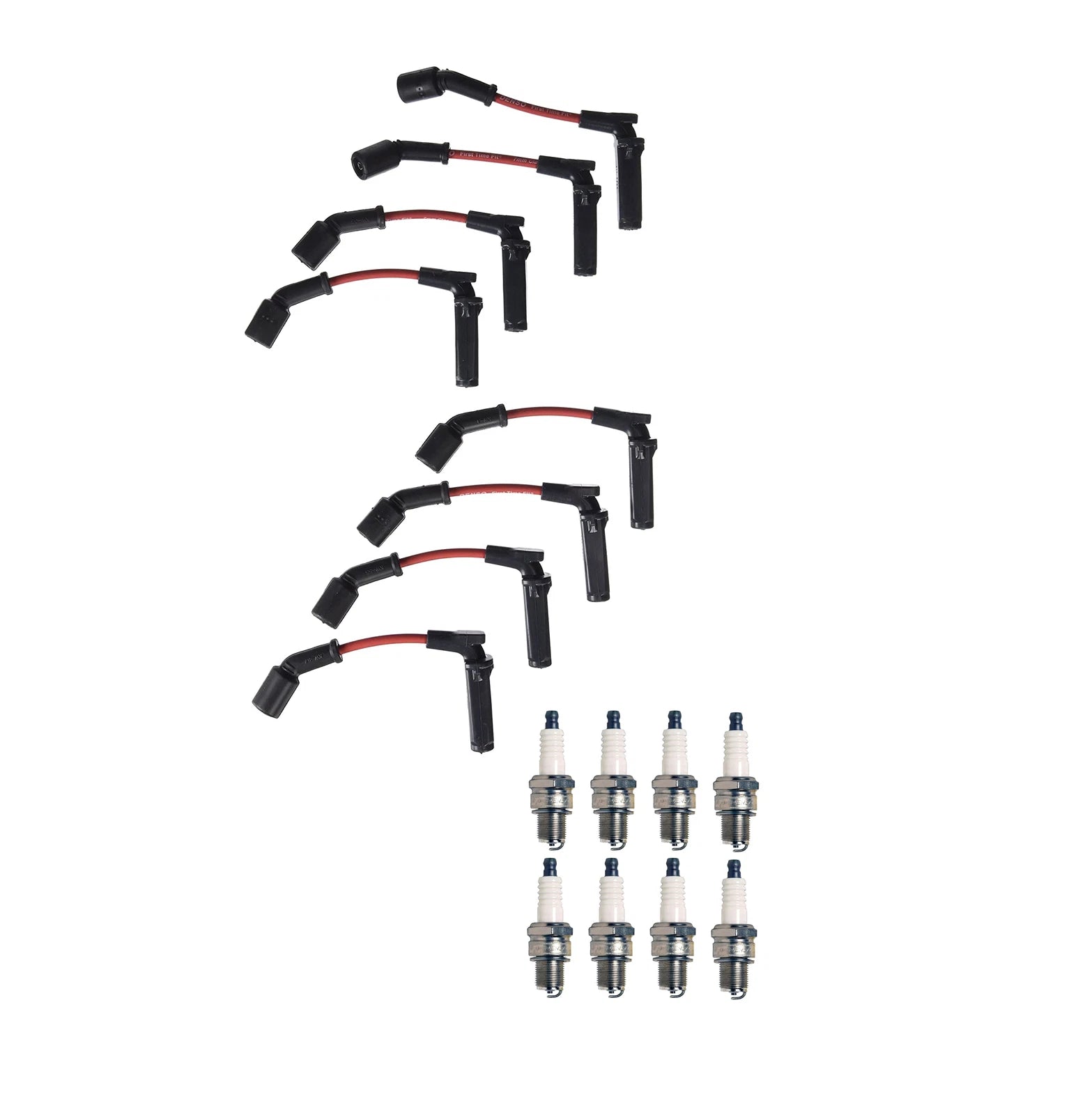 Denso 7mm Wire Set & 8 Iridium Spark Plugs Kit for Chevy V8