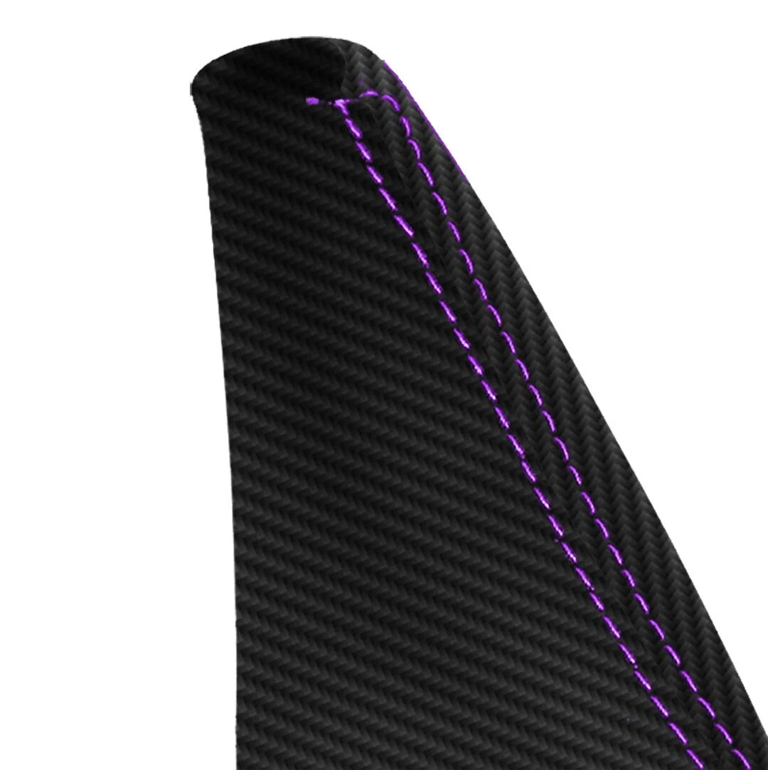 E Brake Boot Cover for Ford Escape (2005–2007) Purple Stitch PVC Carbon