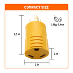 30 AMP RV Trailer Generator Adapter L14-30P to TT-30R Plug
