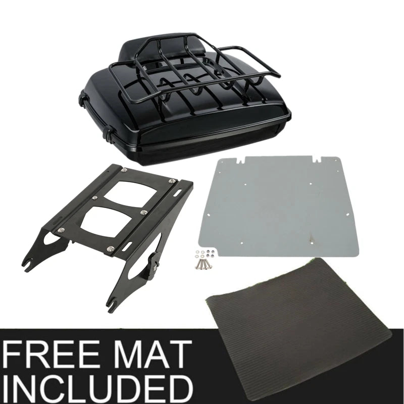 Razor Trunk Backrest Pad Mount Rack & Plate for Harley Electra Glide (2014–2025)