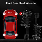Set of 2 Complete Struts & Coil Spring Assembly for Hyundai Santa Fe (2007–2009)