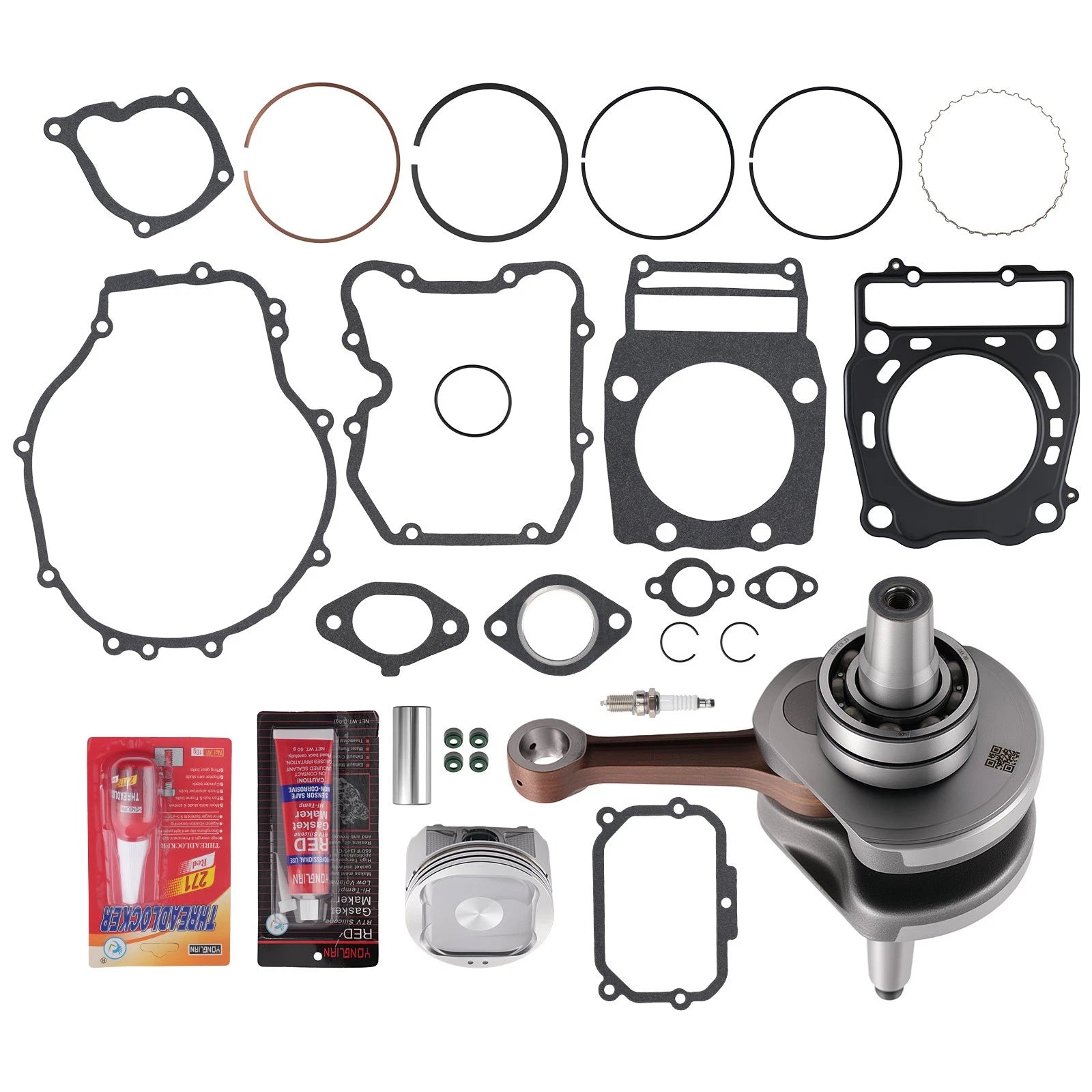 Crankshaft Gasket Piston Top End Rebuild Kit for Polaris Sportsman 500 (2012–2013)