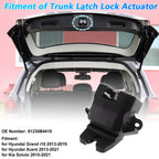 Rear Trunk Latch Lock Actuator for Hyundai Grand I10 (2013–2019) 81230B4410