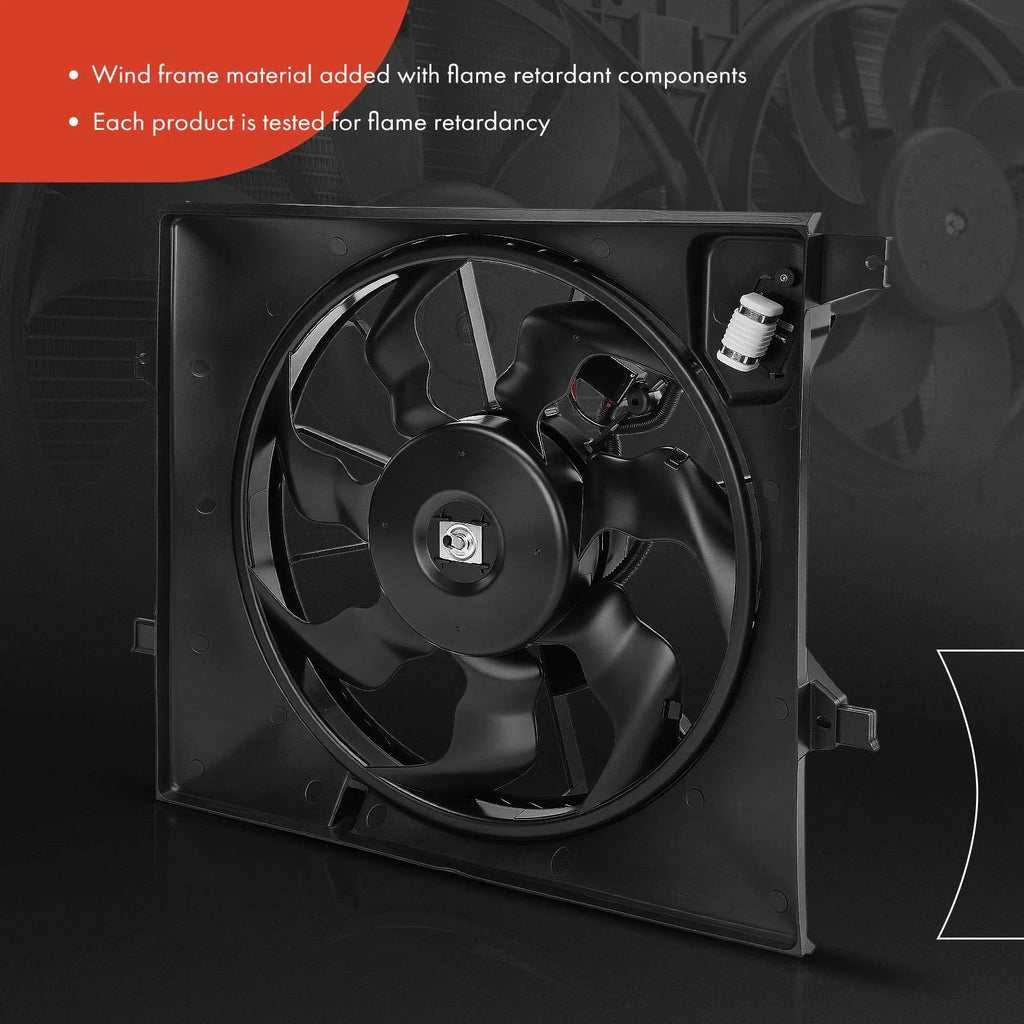 Cooling Fan Assembly with Shroud for Kia Soul (2010–2011)