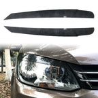 Carbon Fiber Headlight Eyelid Trim Covers for Volkswagen Touran (2011-2015)