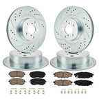 Front Rear Drilled Disc Brake Rotors for Subaru Forester (2009–2012)