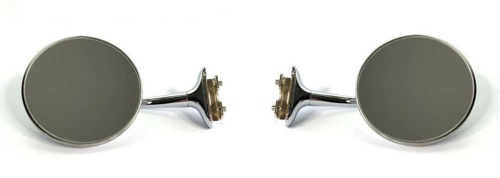 Peep Mirrors Long Arm Style Pair Replacement for Ford Dodge Chevy (Universal)
