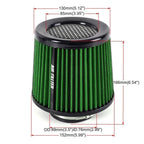 3" 76mm High Flow Inlet Cold Air Intake Cone Filter for