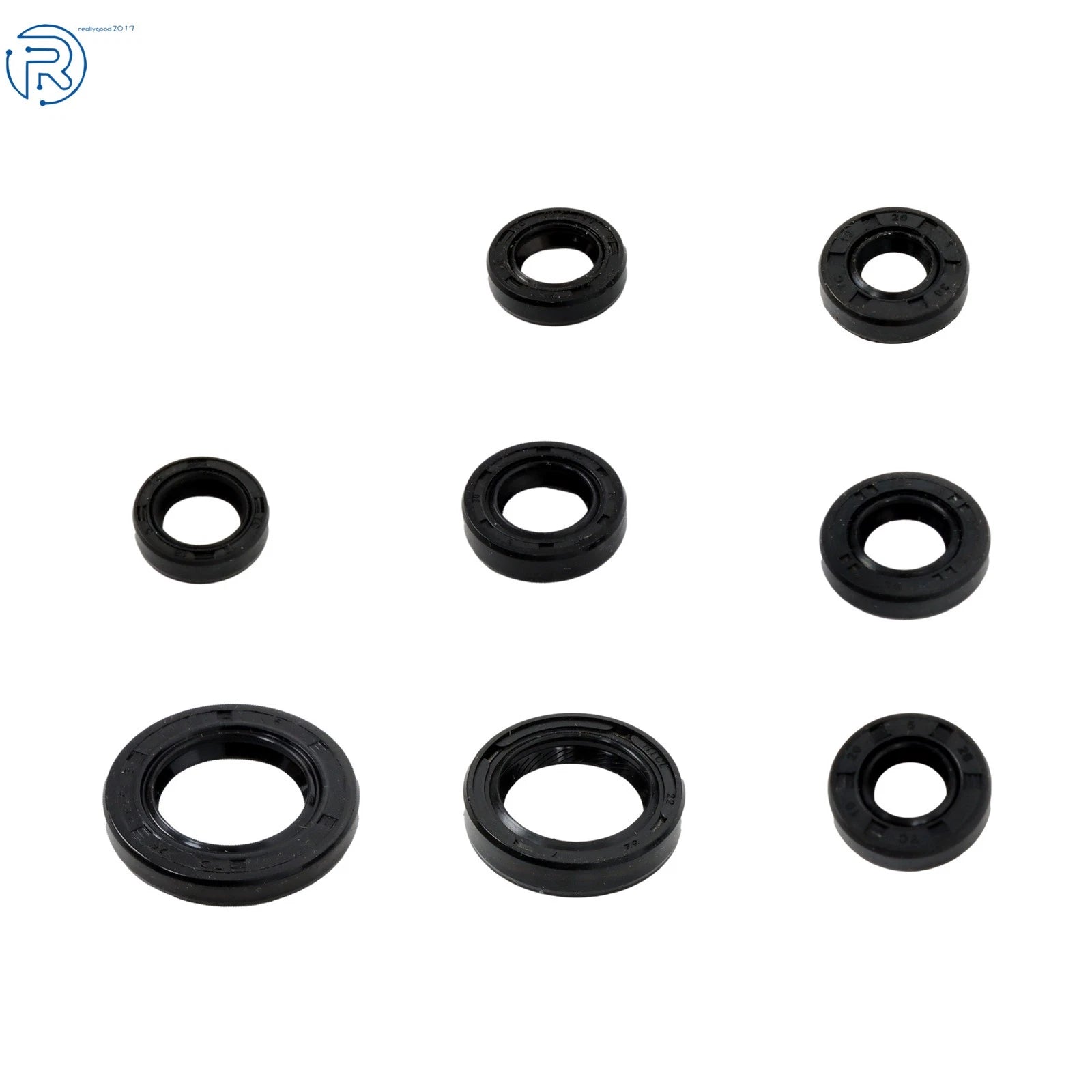 8PCS Engine Oil Seal Kit for Honda TRX350FM Rancher 4x4 (2000–2006)