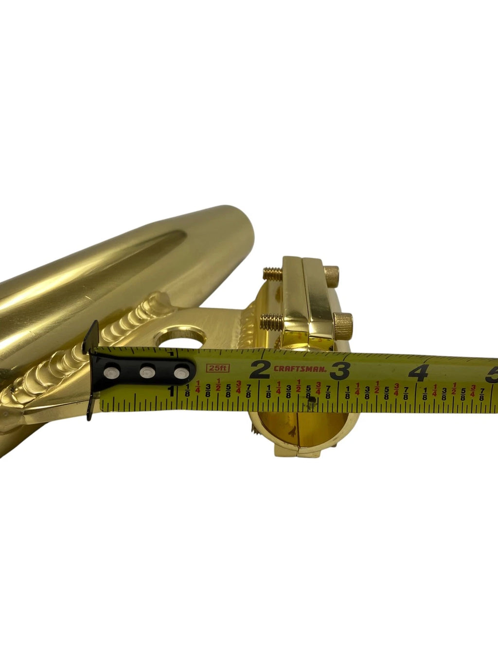 Tigress Gold Aluminum Rod Holder for 1in OD Pipe (Fixed Angled Mount)