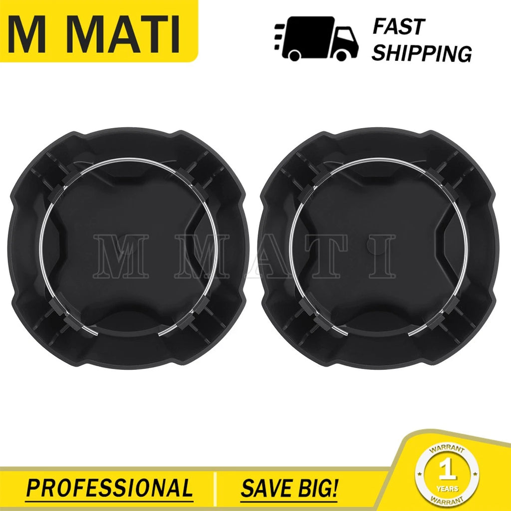 2 Rear Wheel Matte Black Rim Caps 1524066-458 for Polaris Ranger SP 570 (2022–2025)