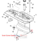 Oil Drain Plug Seal Washer Gasket for Mercury Mariner (Outboard)