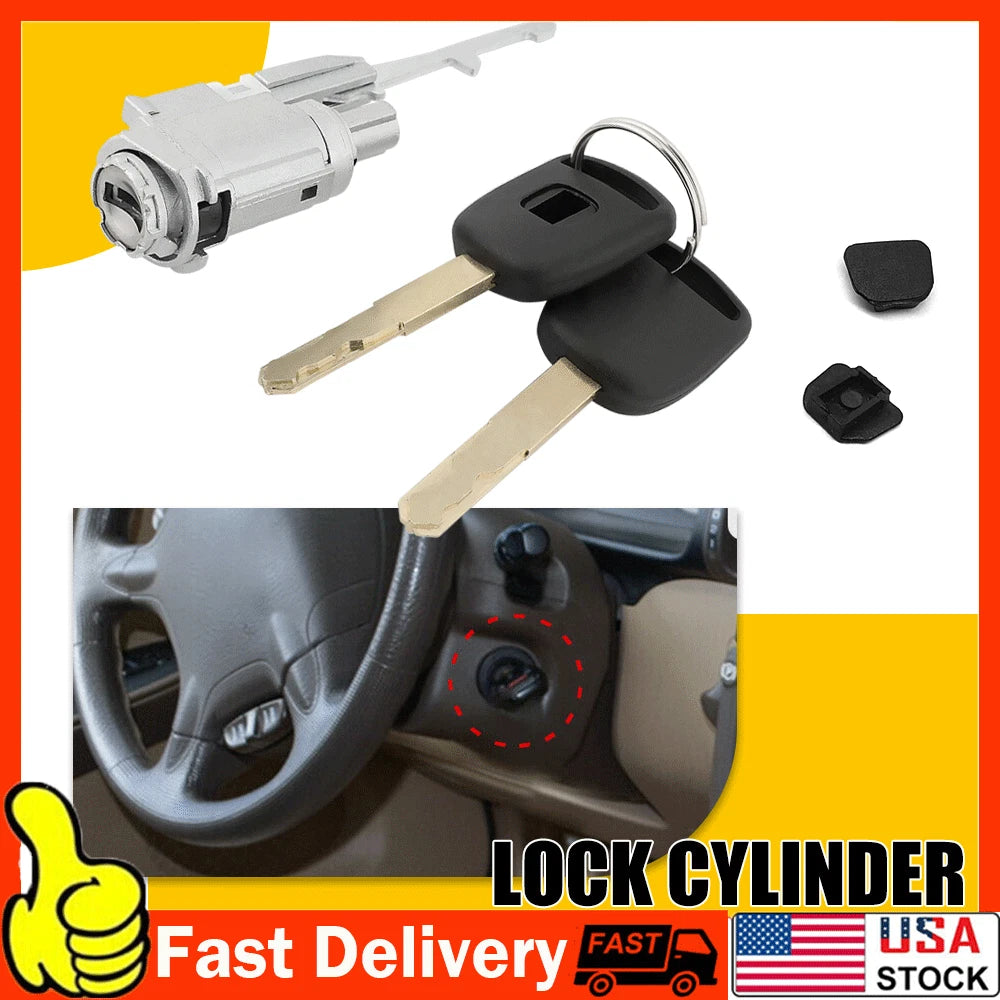 Ignition Switch Cylinder Lock with 2 Keys for Honda Acura Fit (2002â2014)