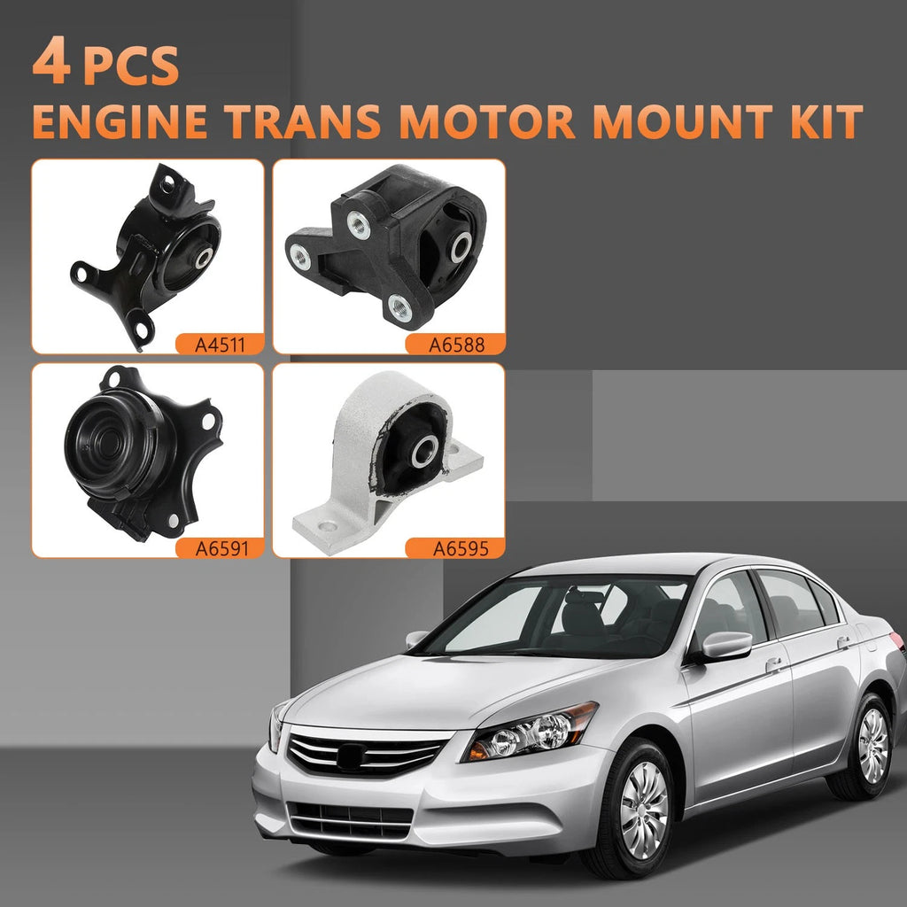Set of 4 Engine Transmission Mounts for Honda Civic Acura EL (2001–2005)