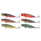 6PCS Minnow Baits for Fishing (UV Color Printing, 6.0g/6.5cm)
