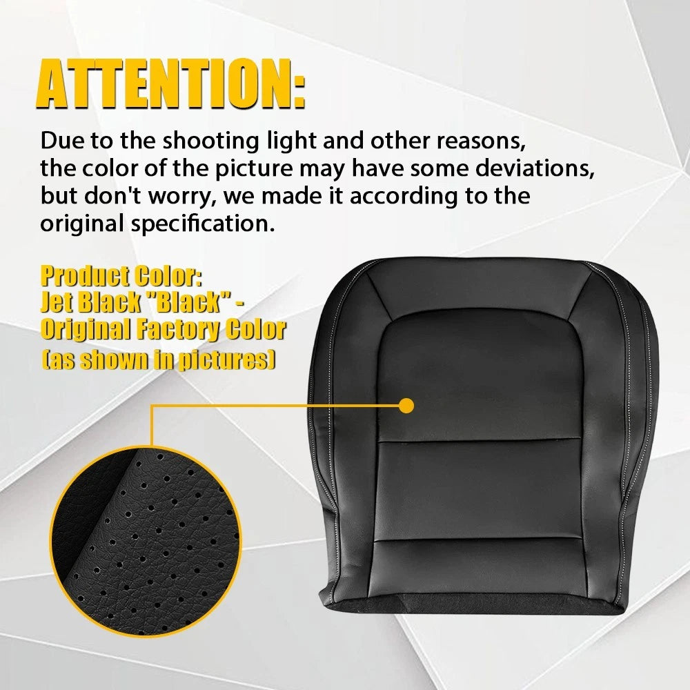 Left Bottom Seat Cover for Chevrolet Colorado 2015–2022 4X4 Black EV