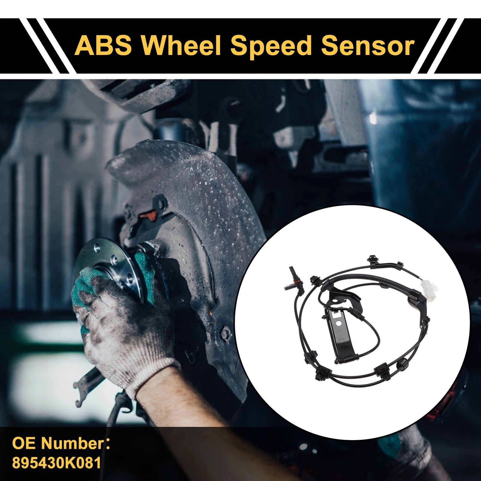 ABS Wheel Speed Sensor No. 895430K081 for Toyota Hilux (2015–2024) 1Pc Left Front