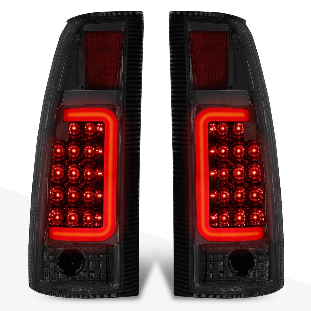 3D LED C-Bar Tail Light for Chevy C/K Pickup (1988–2000) - Smoked