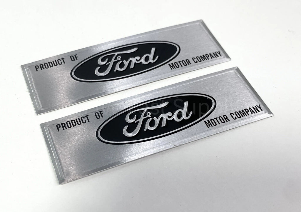 Pair Sill Plate Emblems Decals Replacement for Ford Mustang (1964–1973)