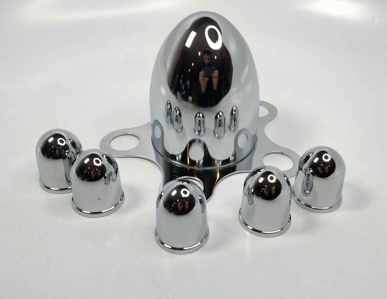 Center Hub Caps Pair Spider Bullet for Ford 5x4.5 5x4.5 (2000–2020)
