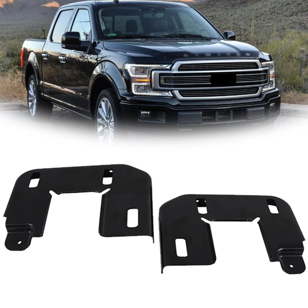 Set of 2 Frame Mount Bumper Brackets for Ford F-150 (2015-2020)