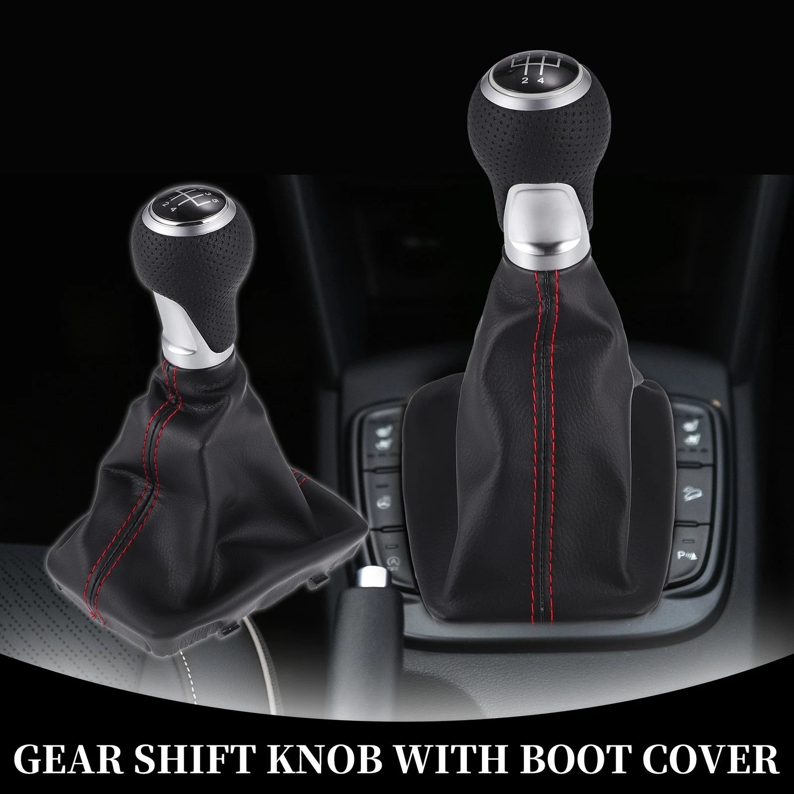 5 Speed Manual Gear Shift Knob with Cover for Audi A4 S4 S-Line (1996–2001)