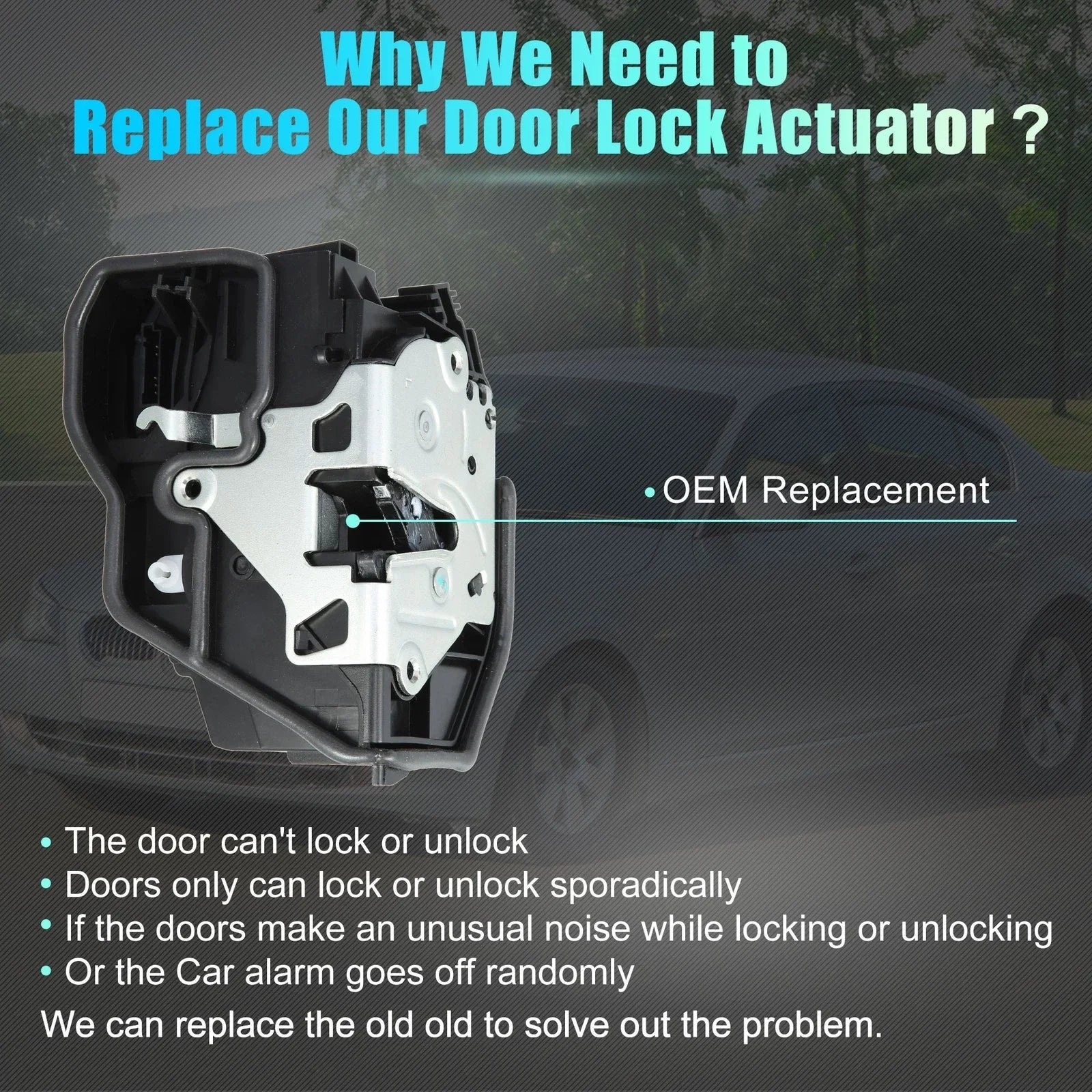 Rear Left Door Lock Actuator for BMW E60 E65 E70 E90 (2002-2013)