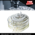 Set of 3600 Siding Nails 2" x 0.092" 15 Degree Collated Full Round Head