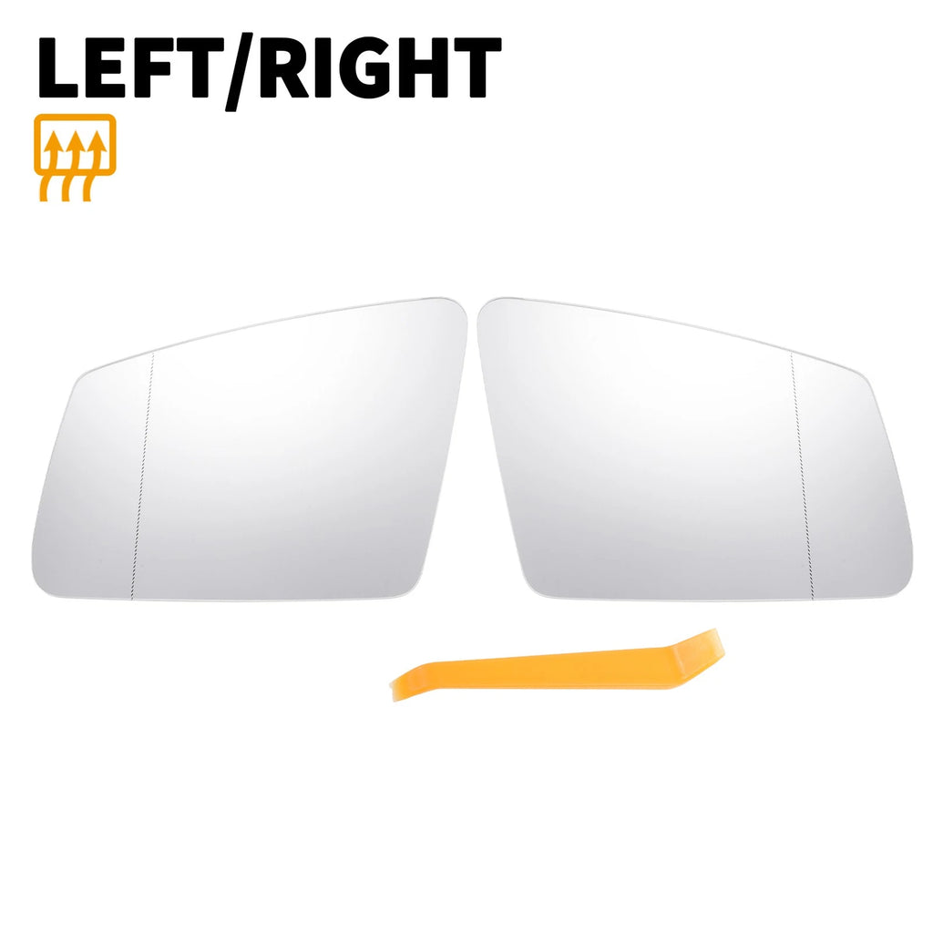 Pair Mirror Glass w/ Back Heated for Mercedes-Benz E-Class 