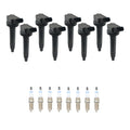 Set of 8 Ignition Coils & Spark Plugs for Toyota Sequoia V8 (2001–2022)