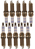Set of 10 Bosch Spark Plugs for BMW 128i (2008–2013)