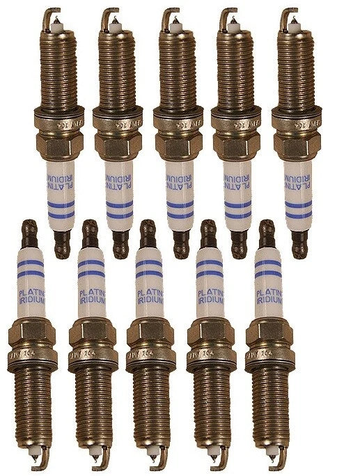Set of 10 Bosch Spark Plugs for BMW 128i (2008–2013)