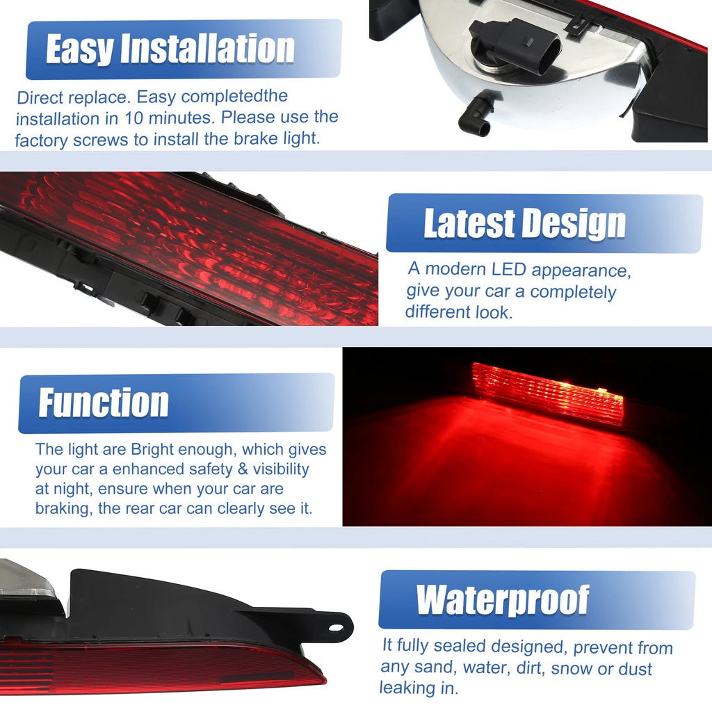 Third Rear Brake Stop Light 8J0945703 for Audi TT 8J (2006–2014)