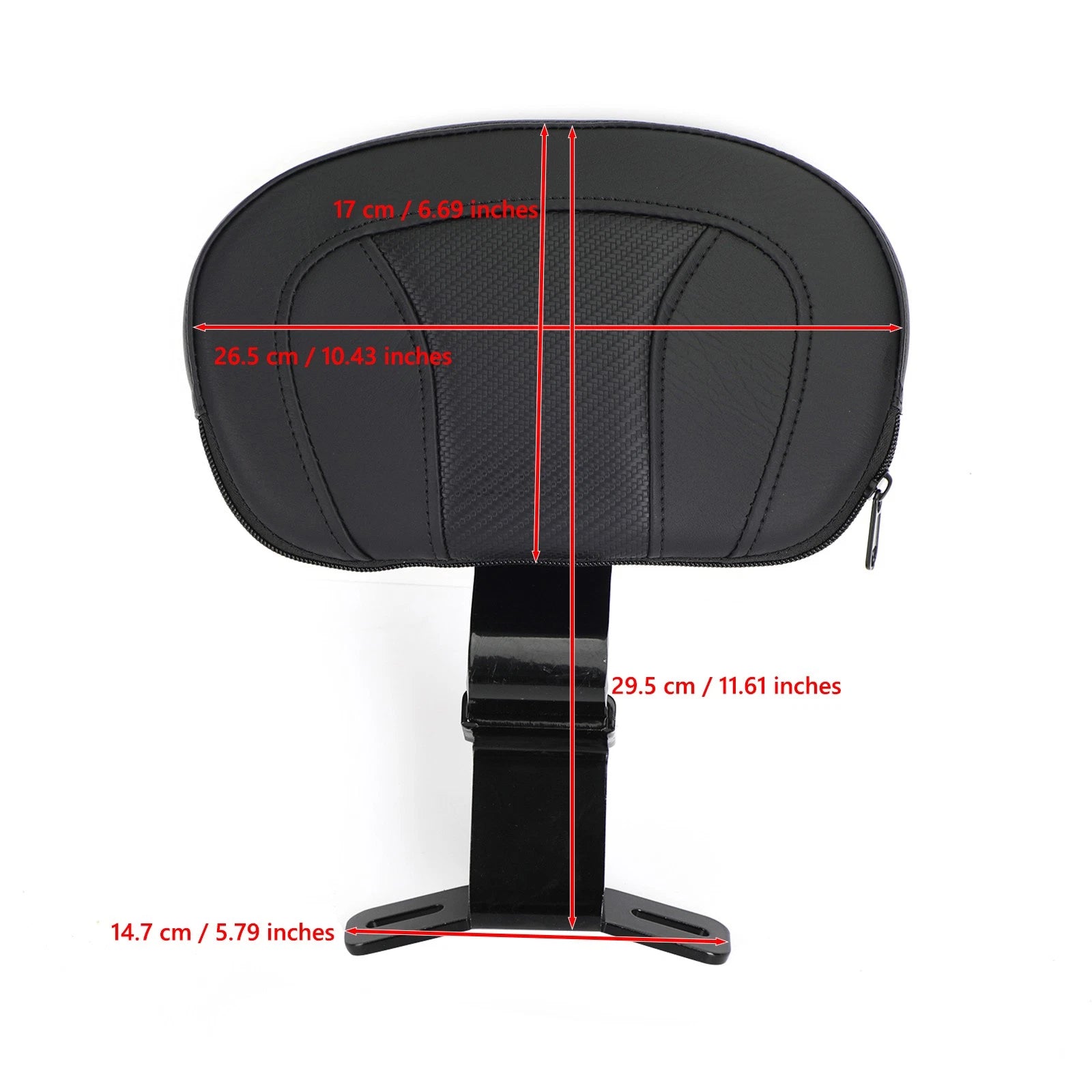 Driver Backrest Pad for Harley Touring CVO Street Glide Road King (2009–2021)