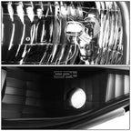 Pair of Black/Amber Side Headlights for Ford Expedition (2007–2014)