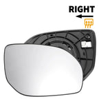 Right Side Heated White Mirror Glass for Hyundai Santa Fe (2013-2016)