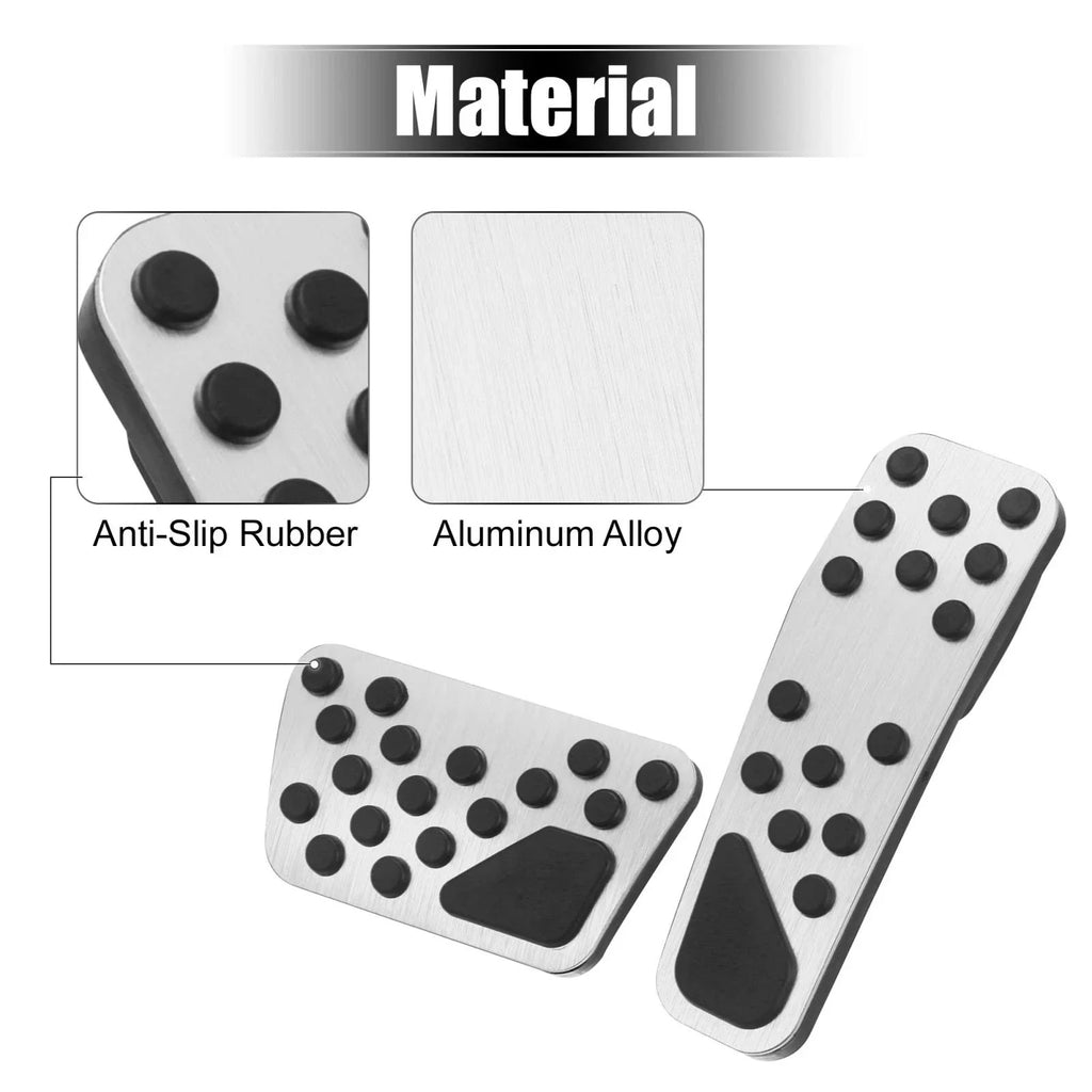 Brake & Gas Accelerator Pedal Covers Kit for Dodge Chrysler