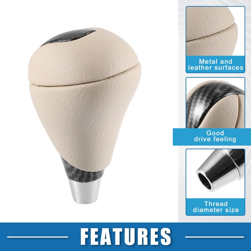 Gear Shift Knob for Lexus Toyota (Beige Black)