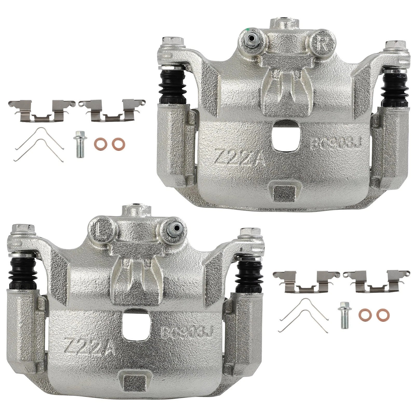 Front Brake Calipers for Nissan March, Versa (2012–2019) - Set of 2