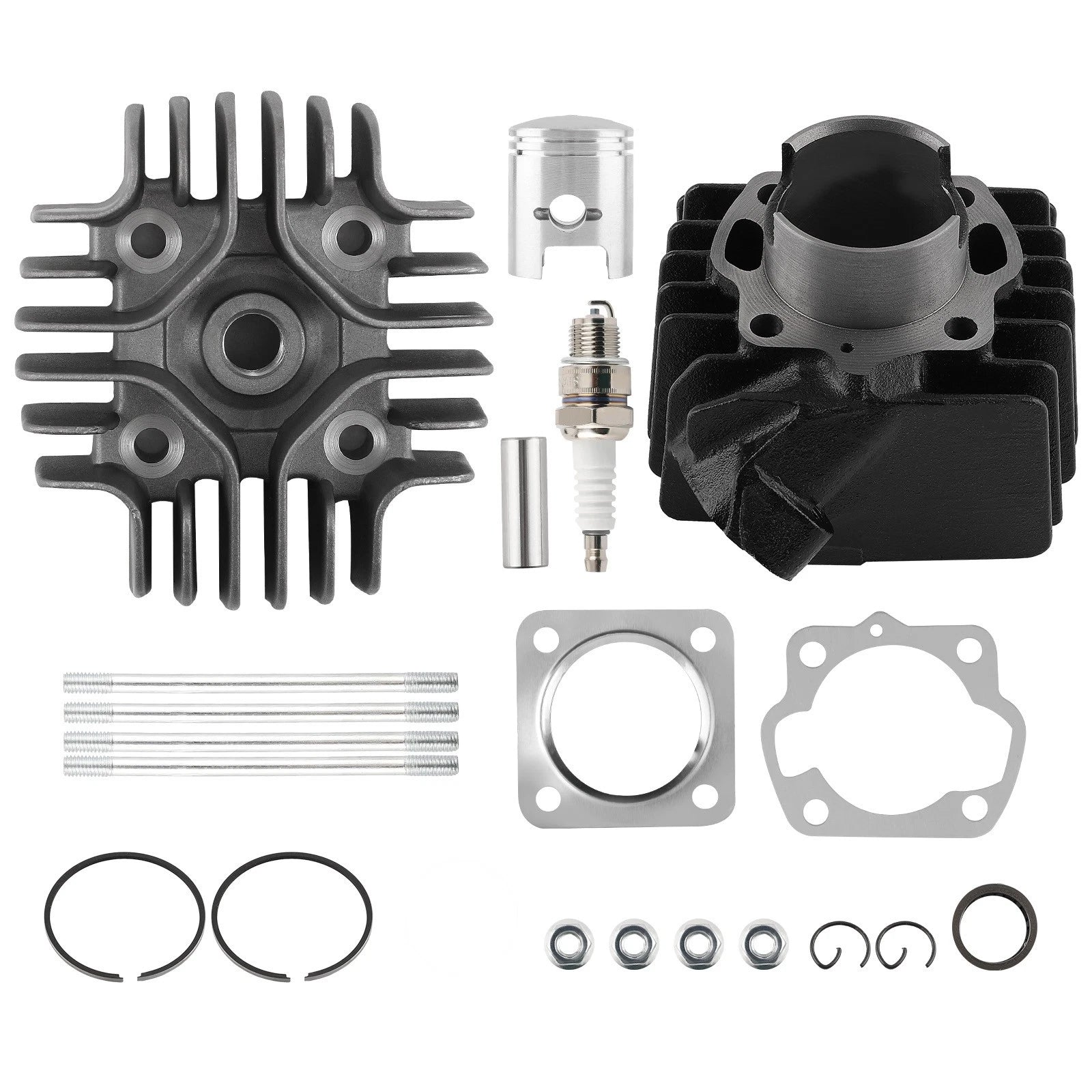 49cc Cylinder Piston Gasket Top End Kit for Suzuki Quadrunner 50 LT50 (1984–1987)