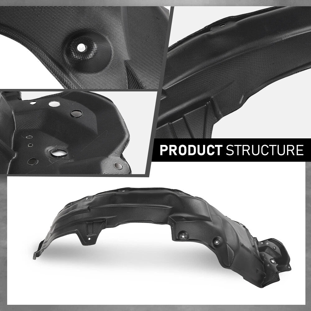 Set of 2 Front Fender Liner Splash Shields for Toyota RAV4 (2013–2018)