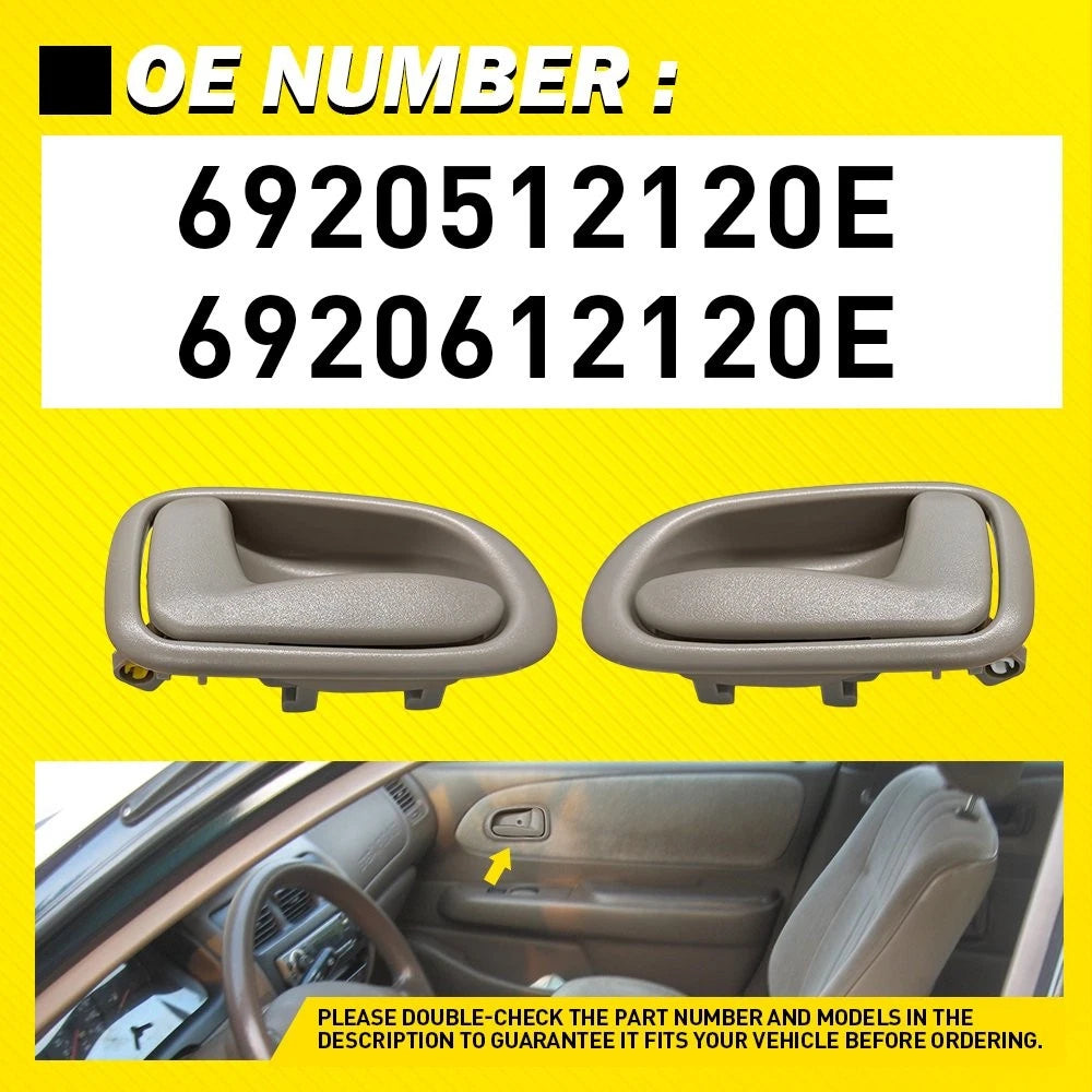 OE Beige Interior Door Handle for Toyota Corolla (1993–1997) 4-20X