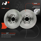 Front Disc Brake Rotors & Ceramic Pads for Ford Taurus (2008-2009)