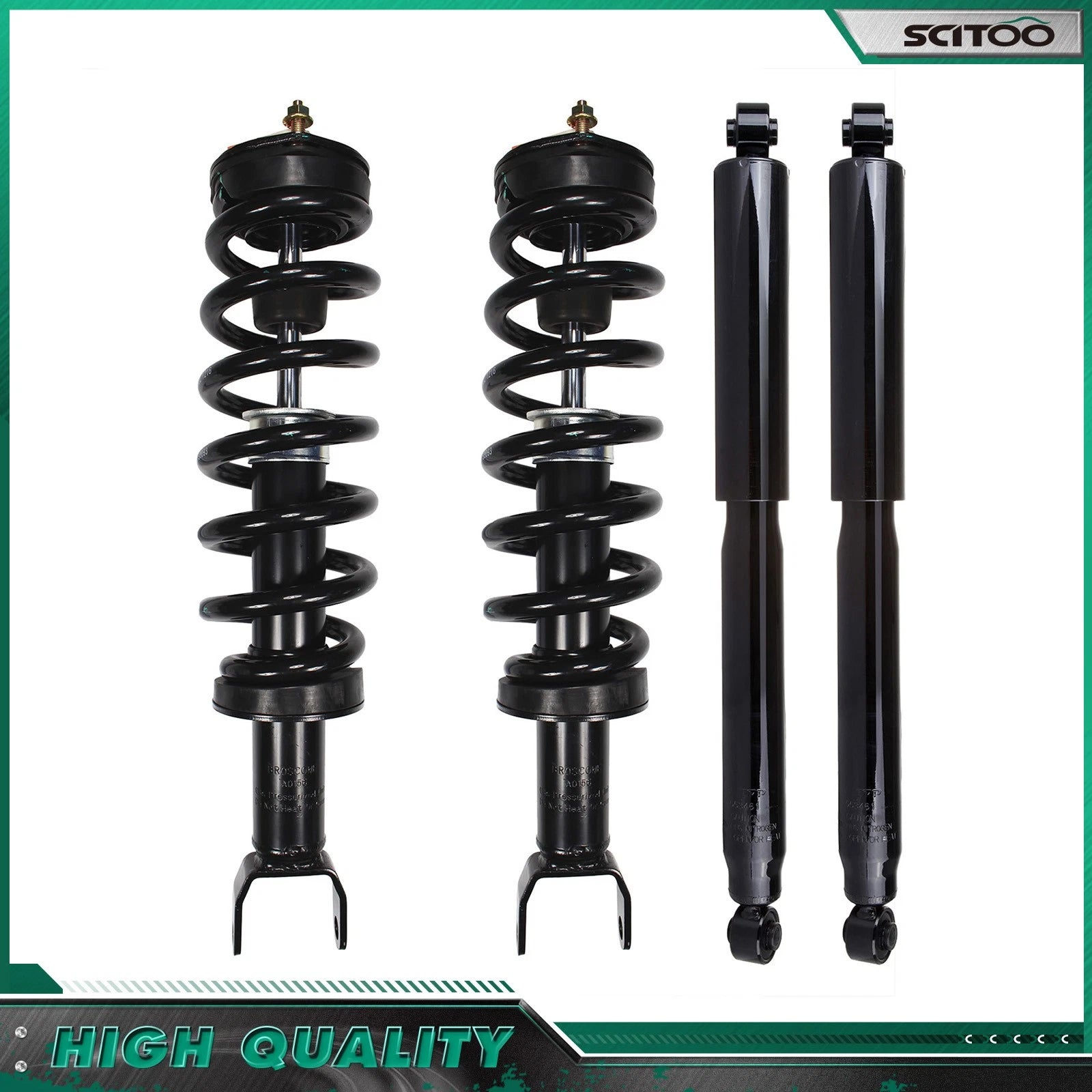 Set of 4 Complete Struts & Shocks for Ram 1500 4WD (2011–2018)