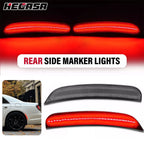 Rear Smoke Red LED Side Marker Light for Chrysler 300 300C 300S (2015–2023)